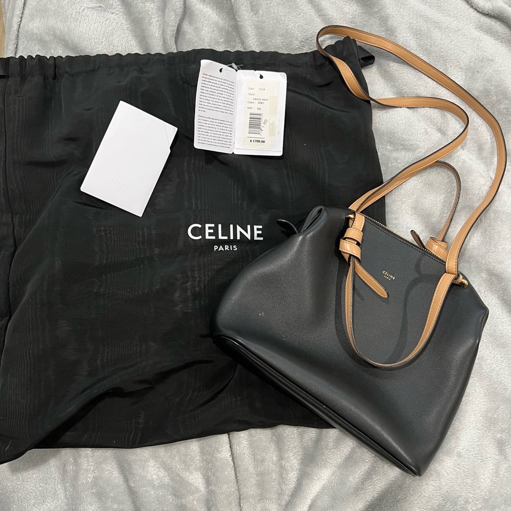 Celine soft cube small lambskin bag